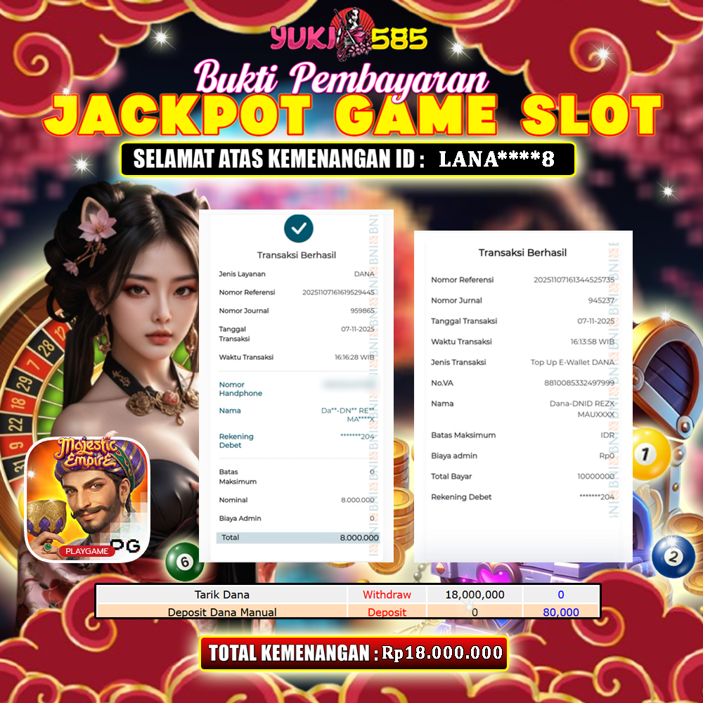 Bukti Jackpot